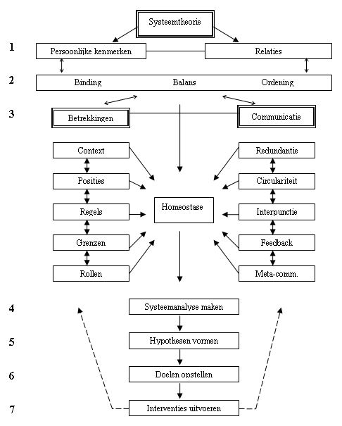 Schematische weergave van het systeemtheoretisch model.